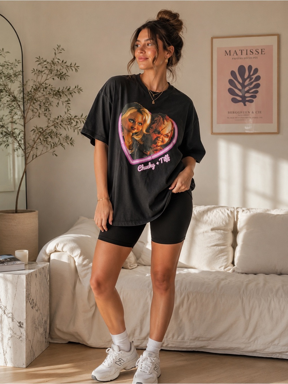 NWOT Unisex Chucky & Tiff Black T-Shirt